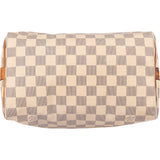 Louis Vuitton Damier Azur Monogram Speedy 25 Handbag