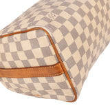 Louis Vuitton Damier Azur Monogram Speedy 25 Handbag