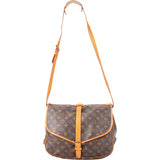 Louis Vuitton Canvas Monogram Saumur 35 Crossbody Bag