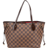 Louis Vuitton Damier Ebene Monogram Neverfull PM Handbag