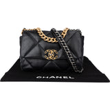 Chanel 19 Quilted Lambskin Single Flap Crossbody Bag Small