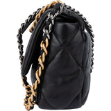 Chanel 19 Quilted Lambskin Single Flap Crossbody Bag Small