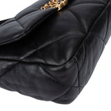 Chanel 19 Quilted Lambskin Single Flap Crossbody Bag Small