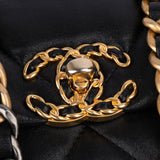 Chanel 19 Quilted Lambskin Single Flap Crossbody Bag Small