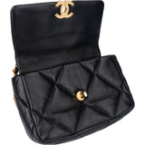 Chanel 19 Quilted Lambskin Single Flap Crossbody Bag Small