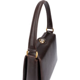 Gucci Brown Boxcalf Turnlock Handbag