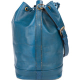 Louis Vuitton Blue Epi Leather Sac Noe Grande Shoulder Bag