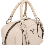 Prada White Leather Handbag