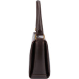Gucci Brown Boxcalf Turnlock Handbag