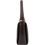 Gucci Brown Boxcalf Turnlock Handbag