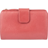 Prada Pink Saffiano Leather Clip Wallet