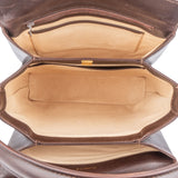 Gucci Brown Boxcalf Turnlock Handbag