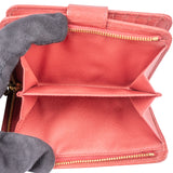 Prada Pink Saffiano Leather Clip Wallet