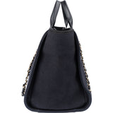 Chanel Blue Tweed Cambon Deauville Handbag