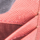 Prada Pink Saffiano Leather Clip Wallet