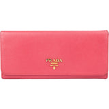 Prada Pink Saffiano Leather Wallet