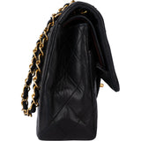 Chanel Quilted Lambskin 24K Gold Medium Double Flap Crossbody Bag