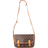 Louis Vuitton Canvas Monogram Gibeciere MM Crossbody Bag