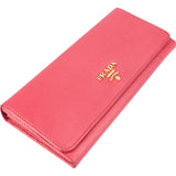 Prada Pink Saffiano Leather Wallet