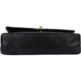 Chanel Quilted Lambskin 24K Gold Medium Double Flap Crossbody Bag
