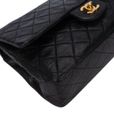 Chanel Quilted Lambskin 24K Gold Medium Double Flap Crossbody Bag