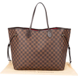 Louis Vuitton Damier Ebene Monogram Neverfulll GM Shopper Handbag