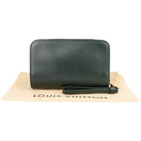 Louis Vuitton Green Taiga Leatner Baikal Clutch
