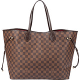 Louis Vuitton Damier Ebene Monogram Neverfulll GM Shopper Handbag