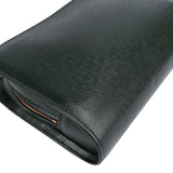 Louis Vuitton Green Taiga Leatner Baikal Clutch