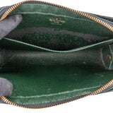 Louis Vuitton Green Taiga Leatner Baikal Clutch