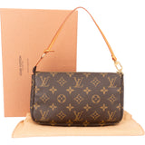 Louis Vuitton Canvas Monogram Pochette Accessoire Handbag