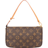 Louis Vuitton Canvas Monogram Pochette Accessoire Handbag
