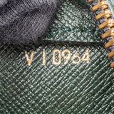 Louis Vuitton Green Taiga Leatner Baikal Clutch