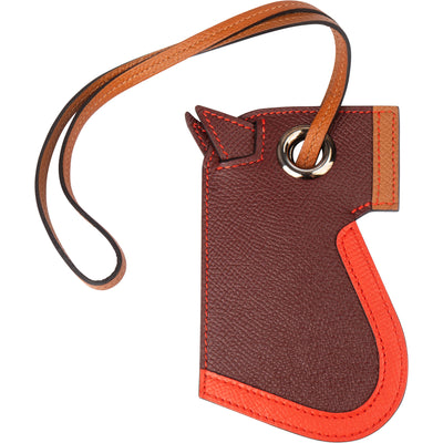 Hermès Epsom Leather Camail Charm Key Ring