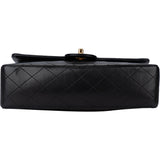 Chanel Quilted Lambskin 24K Gold Medium Double Flap Crossbody Bag