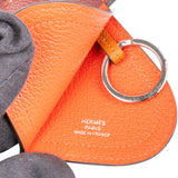 Hermès Epsom Leather Camail Charm Key Ring