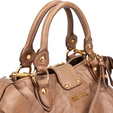 Miu Miu Classic Leather City Handbag