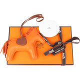 Hermès Tricolor Leather Rodeo MM Pendant