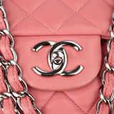 Chanel Quilted Lambskin Palladium Maxi Double Flap Crossbody Bag