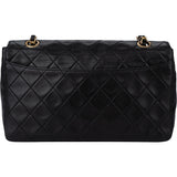 Chanel Quilted Lambskin 24K Gold Single Flap Crossbody Bag