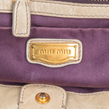Miu Miu Classic Leather City Handbag