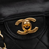 Chanel Quilted Lambskin 24K Gold Single Flap Crossbody Bag
