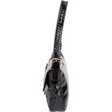Fendi Limited Black Patent Leather Baguette Handbag