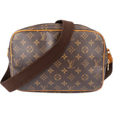 Louis Vuitton Canvas Monogram Reporter PM Crossbody Bag