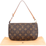 Louis Vuitton Canvas Monogram Pochette Accessoire Handbag