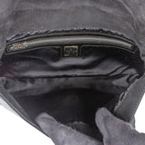 Fendi Limited Black Patent Leather Baguette Handbag