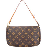 Louis Vuitton Canvas Monogram Pochette Accessoire Handbag