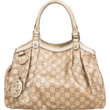 Gucci Leather GG Monogram Sukey Handbag