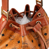 MCM Visetos Monogram Bucket Crossbody Bag