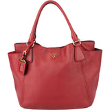 Prada Red Calf Vitello Handbag